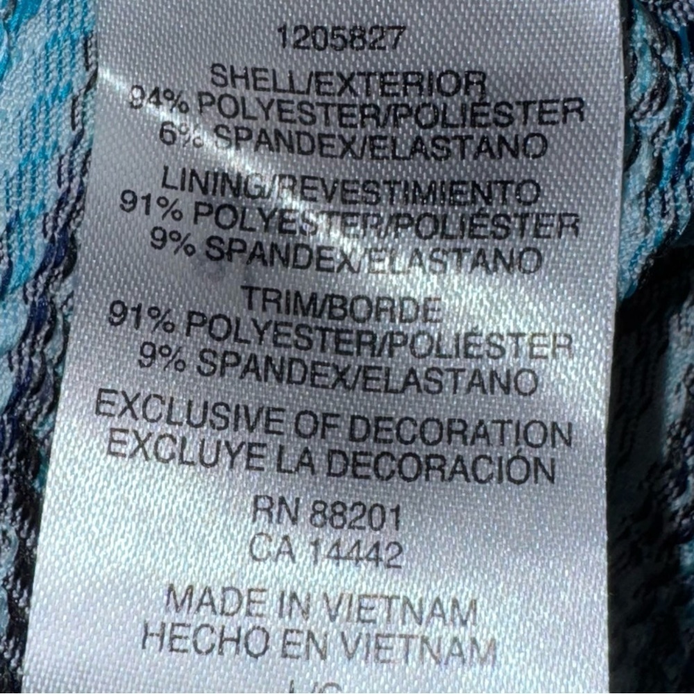 MPG Mondetta Athletic Dress Large Blue Racerback Activewear Sporty Built In Bra - Picture 7 of 8